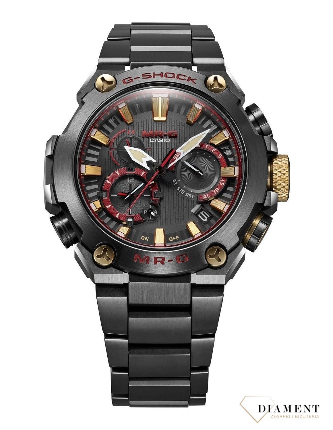 Zegarek Męski G-SHOCK Casio Solar Sapphire Titanium Bluetooth Waveceptor MRG B2000B 1A4DR.jpg